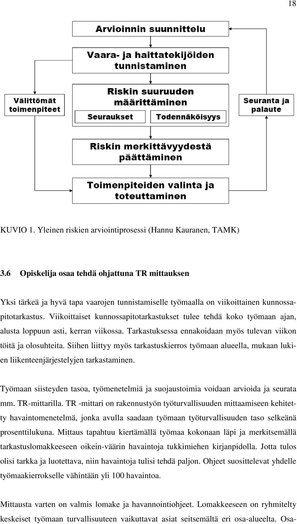 Viikoittaiset kunnossapitotarkastukset tulee tehdä koko työmaan ajan, alusta loppuun asti, kerran viikossa. Tarkastuksessa ennakoidaan myös tulevan viikon töitä ja olosuhteita.