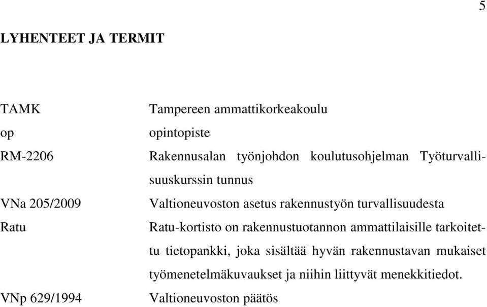 rakennustyön turvallisuudesta Ratu-kortisto on rakennustuotannon ammattilaisille tarkoitettu tietopankki,