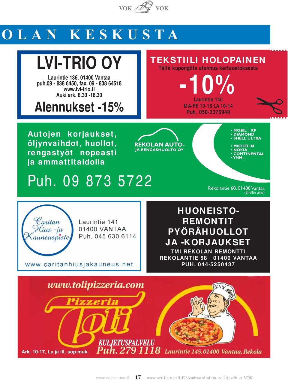 050-3376940 Autojen korjaukset, öljynvaihdot, huollot, rengastyöt nopeasti ja ammattitaidolla Puh.