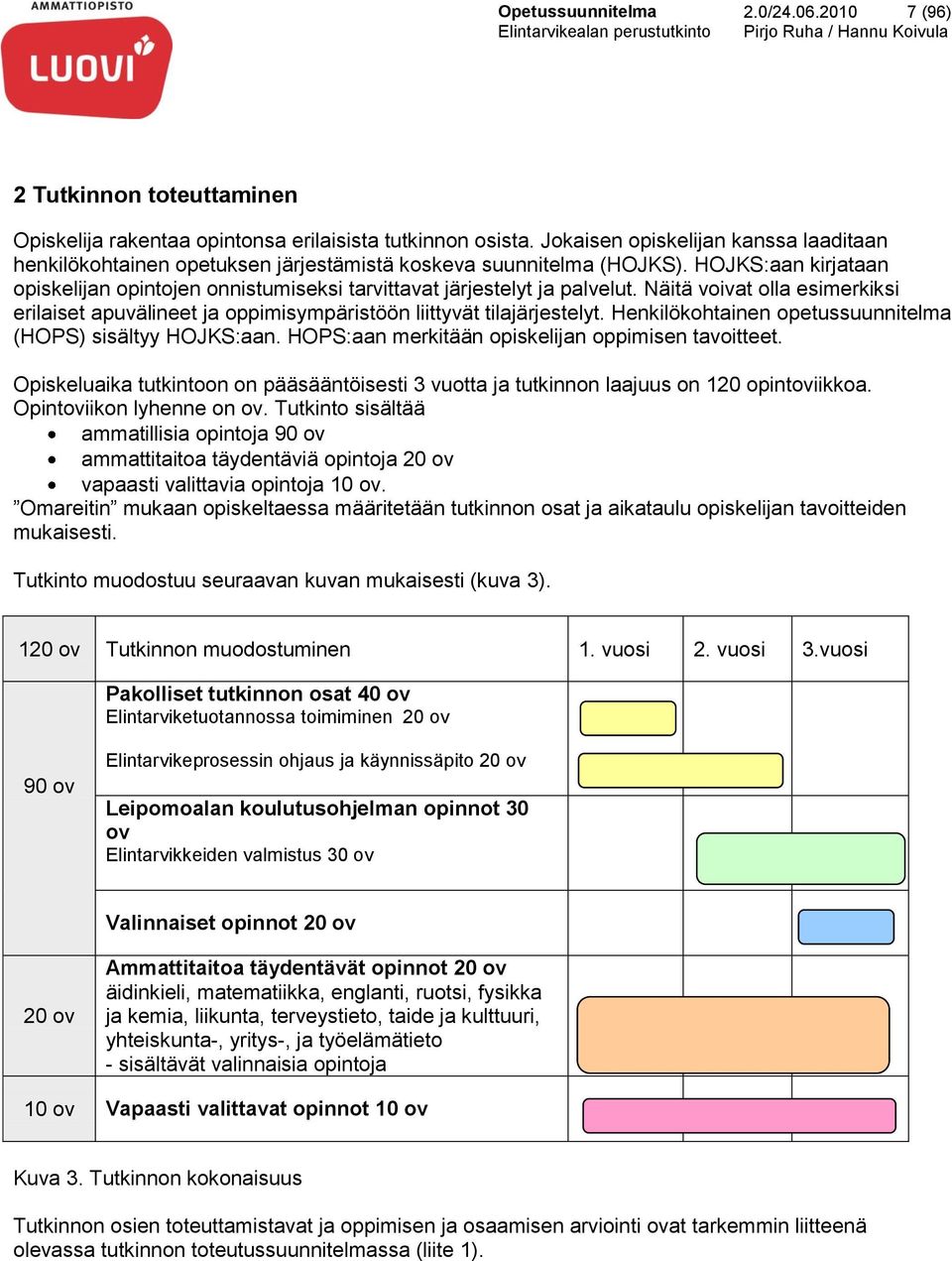 HOJKS:aan kirjataan opiskelijan opintojen onnistumiseksi tarvittavat järjestelyt ja palvelut. Näitä voivat olla esimerkiksi erilaiset apuvälineet ja oppimisympäristöön liittyvät tilajärjestelyt.