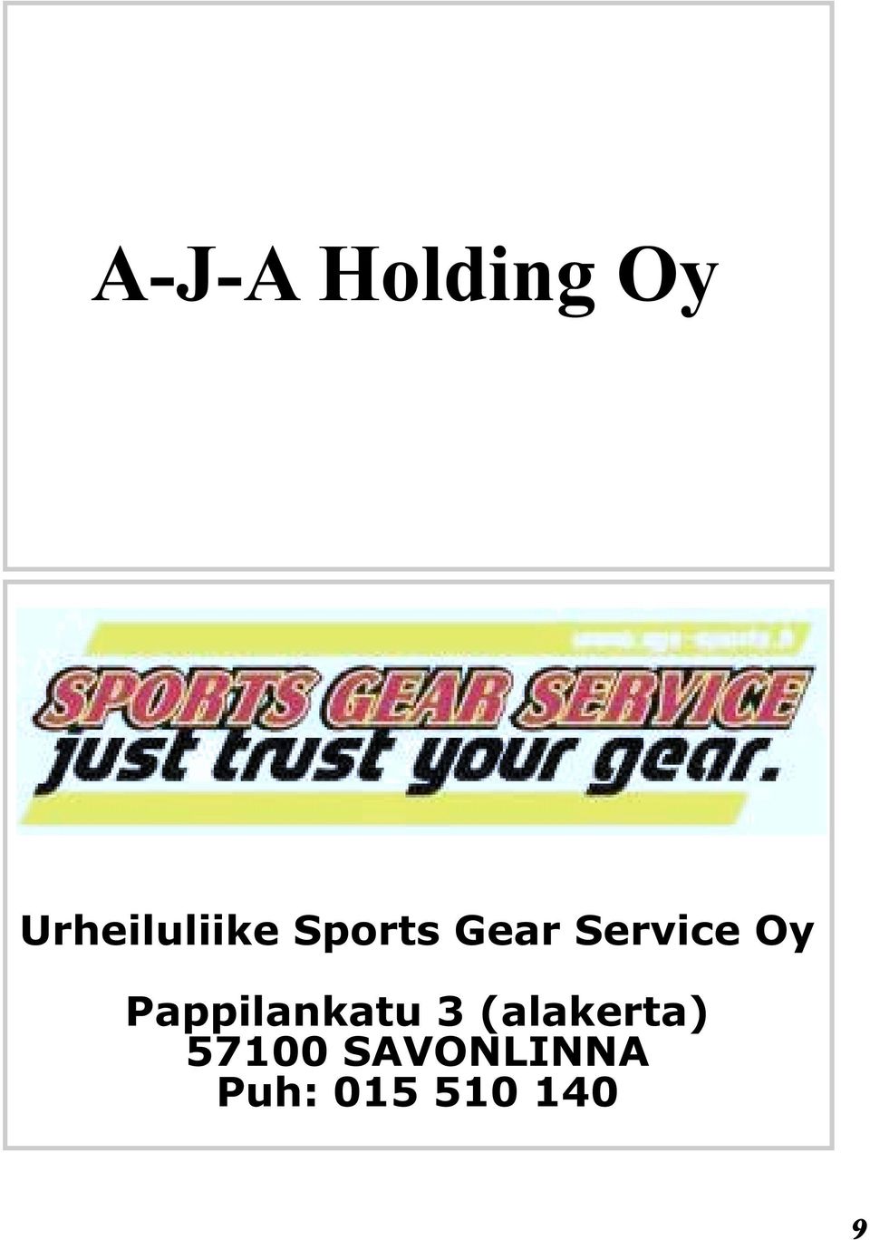 Service Oy Pappilankatu 3