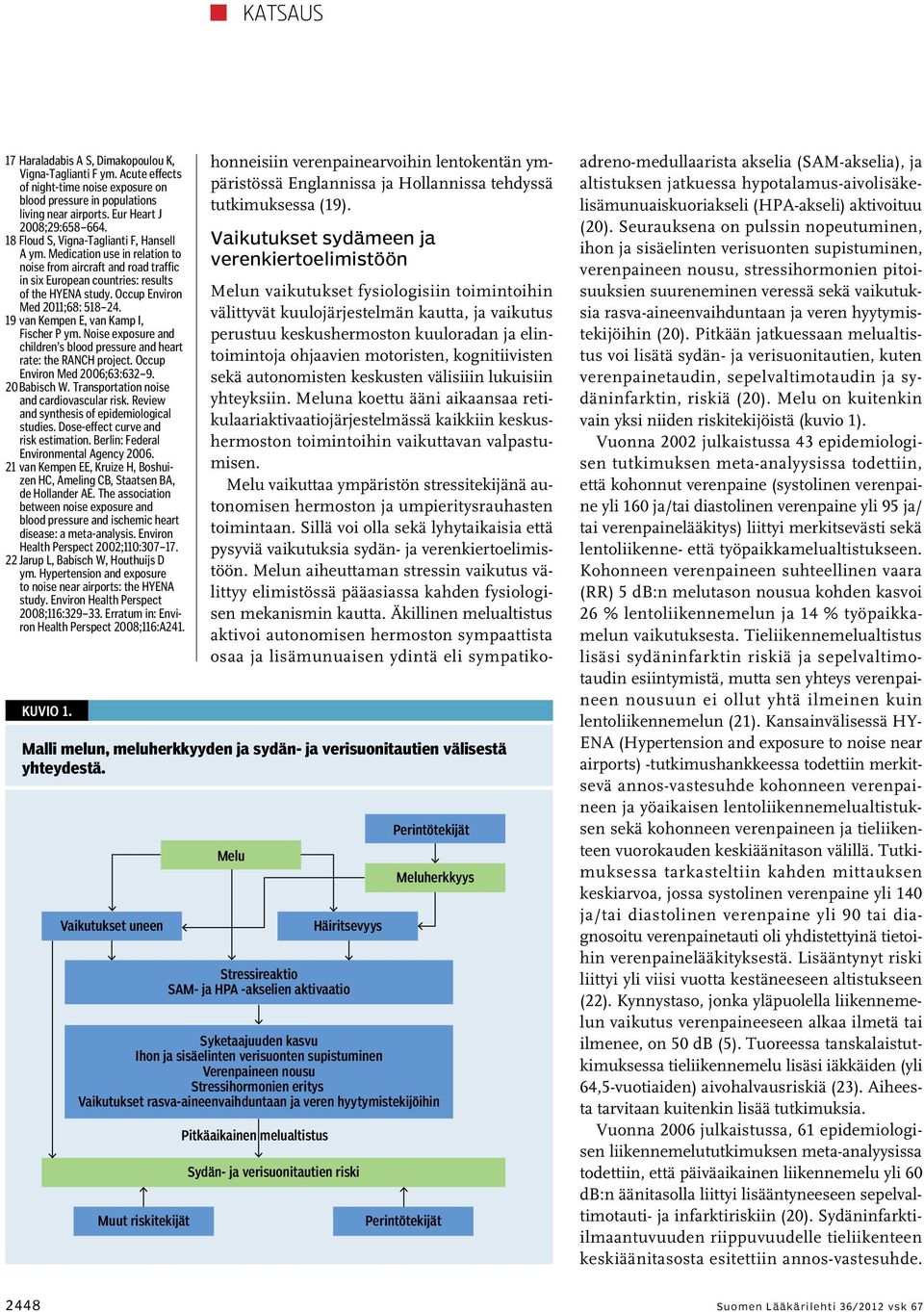 Occup Environ Med 2011;68: 518 24. 19 van Kempen E, van Kamp I, Fischer P ym. Noise exposure and children s blood pressure and heart rate: the RANCH project. Occup Environ Med 2006;63:632 9.