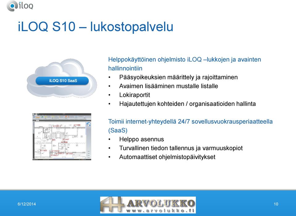 Hajautettujen kohteiden / organisaatioiden hallinta Toimii internet-yhteydellä 24/7