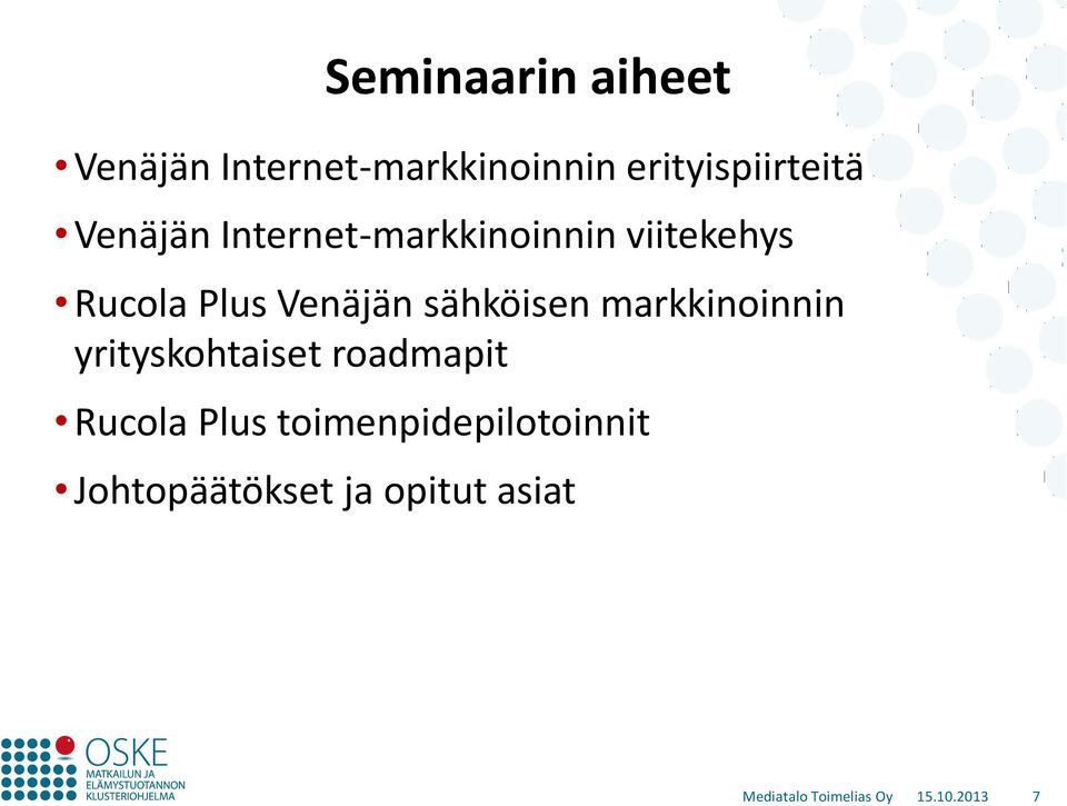 sähköisen markkinoinnin yrityskohtaiset roadmapit Rucola Plus