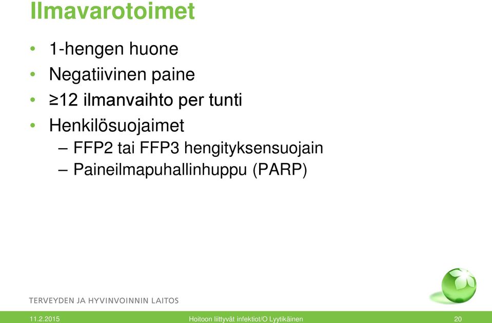 tunti Henkilösuojaimet FFP2 tai FFP3