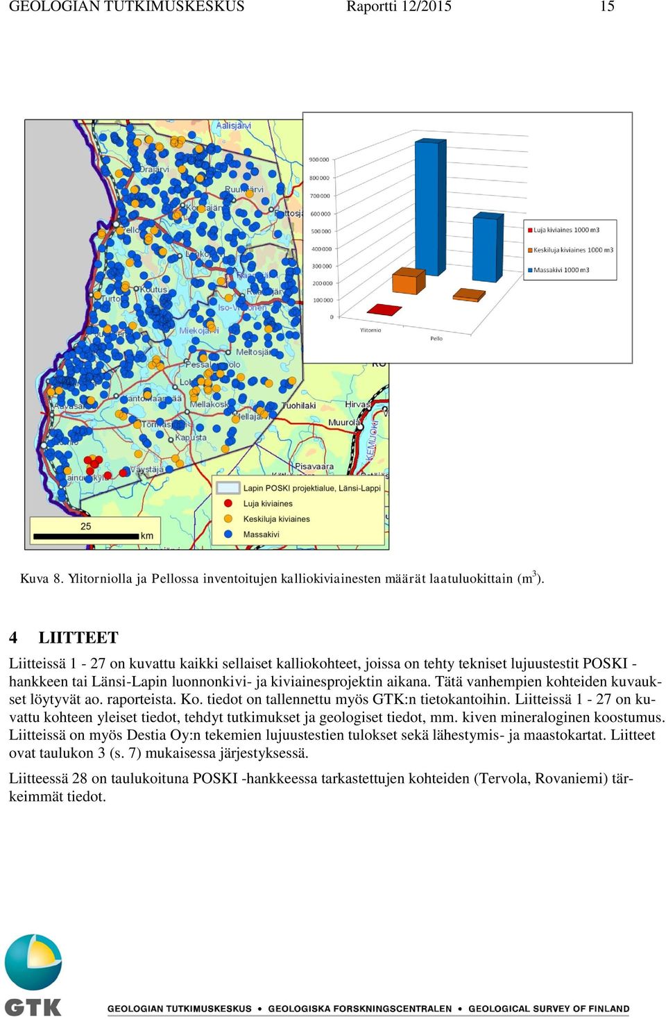 Tätä vanhempien kohteiden kuvaukset löytyvät ao. raporteista. Ko. tiedot on tallennettu myös GTK:n tietokantoihin.