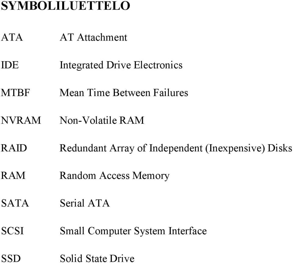 Non-Volatile RAM Redundant Array of Independent (Inexpensive) Disks