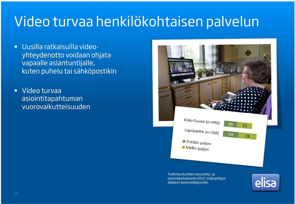 sähköpostikin Video turvaa asiointitapahtuman vuorovaikutteisuuden Tutkimus