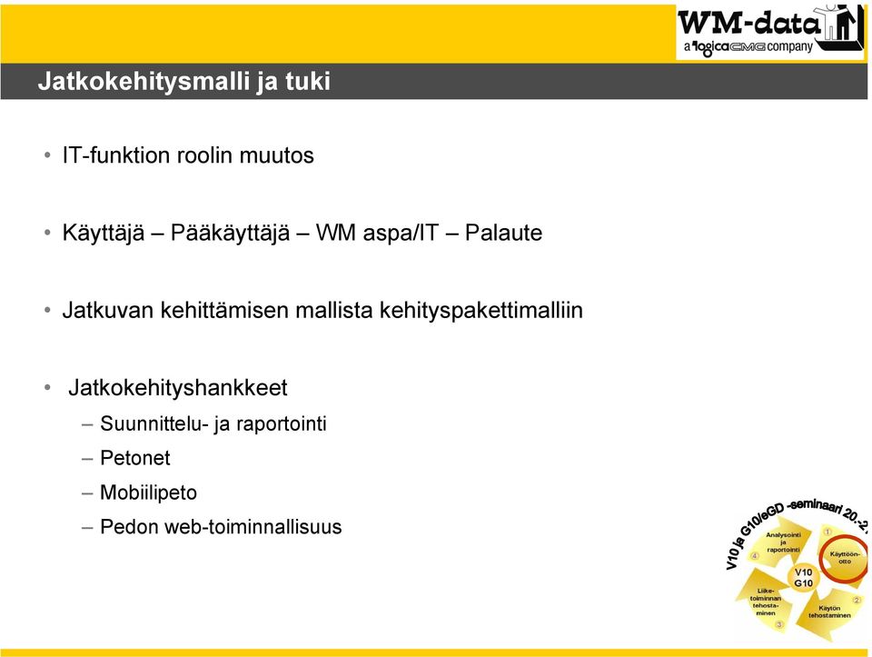 kehittämisen mallista kehityspakettimalliin