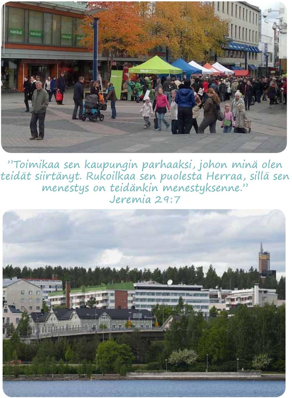 Rukoilkaa sen puolesta Herraa, sillä