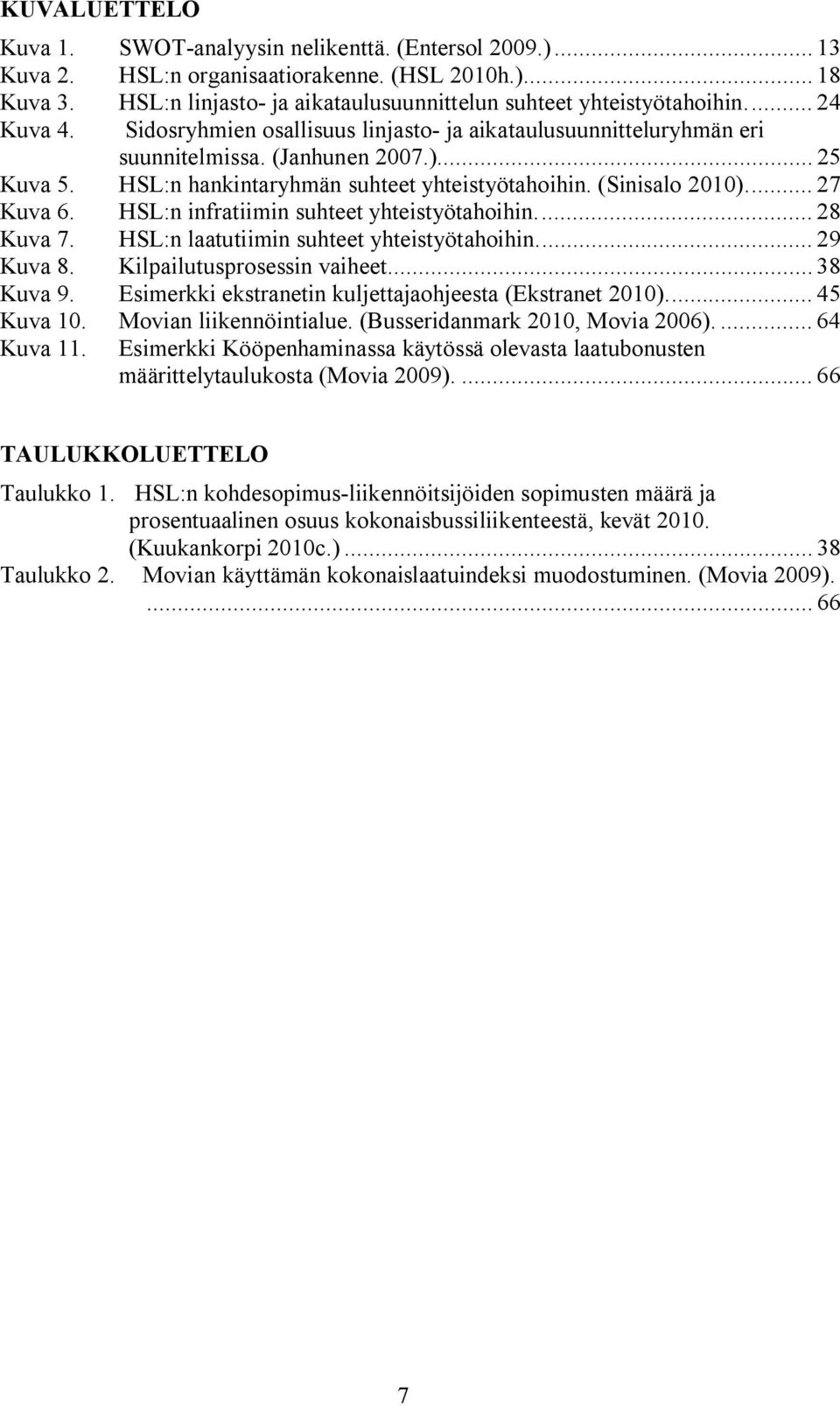 .. 27 Kuva 6. HSL:n infratiimin suhteet yhteistyötahoihin... 28 Kuva 7. HSL:n laatutiimin suhteet yhteistyötahoihin... 29 Kuva 8. Kilpailutusprosessin vaiheet... 38 Kuva 9.