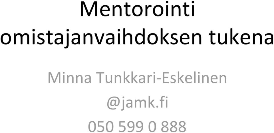 tukena Minna Tunkkari