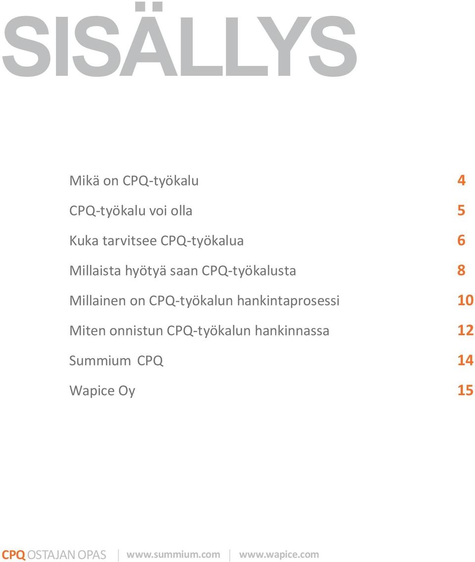 CPQ-työkalun hankintaprosessi 10 Miten onnistun CPQ-työkalun