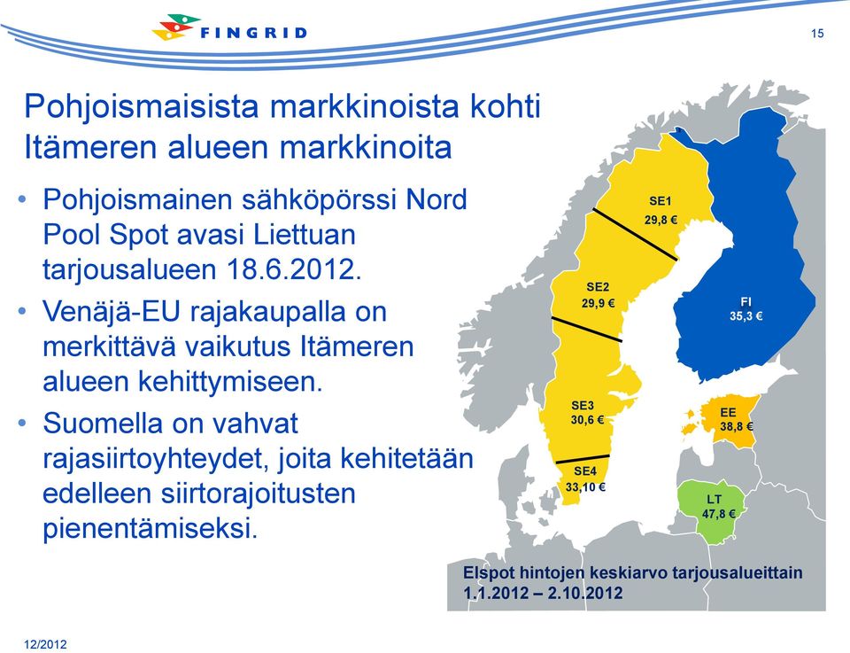 Venäjä-EU rajakaupalla on merkittävä vaikutus Itämeren alueen kehittymiseen.