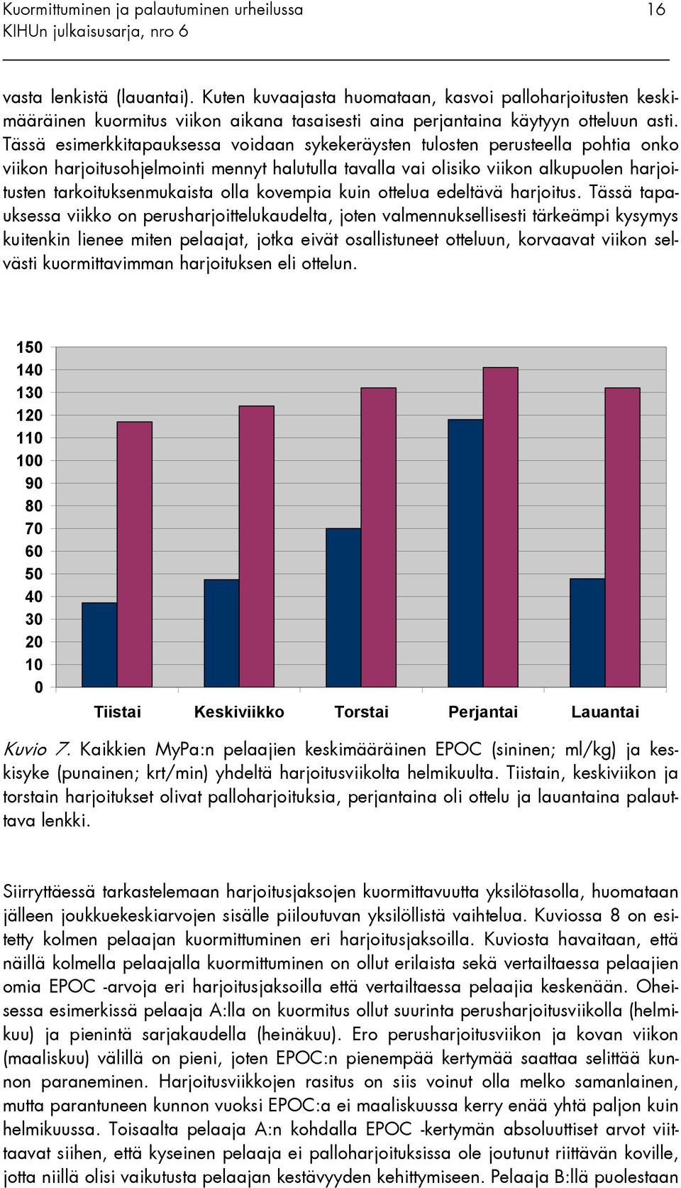 olla kovempia kuin ottelua edeltävä harjoitus.