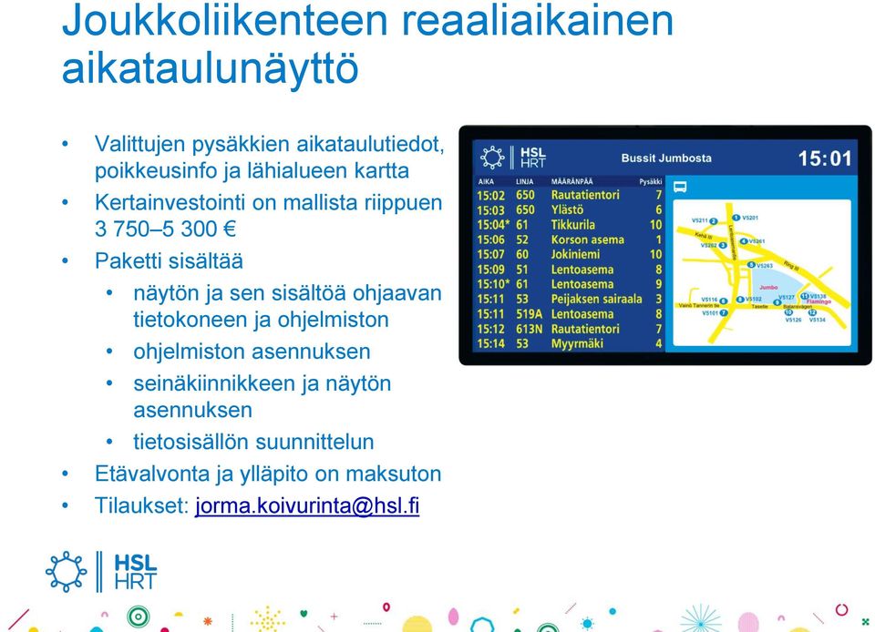 sen sisältöä ohjaavan tietokoneen ja ohjelmiston ohjelmiston asennuksen seinäkiinnikkeen ja näytön