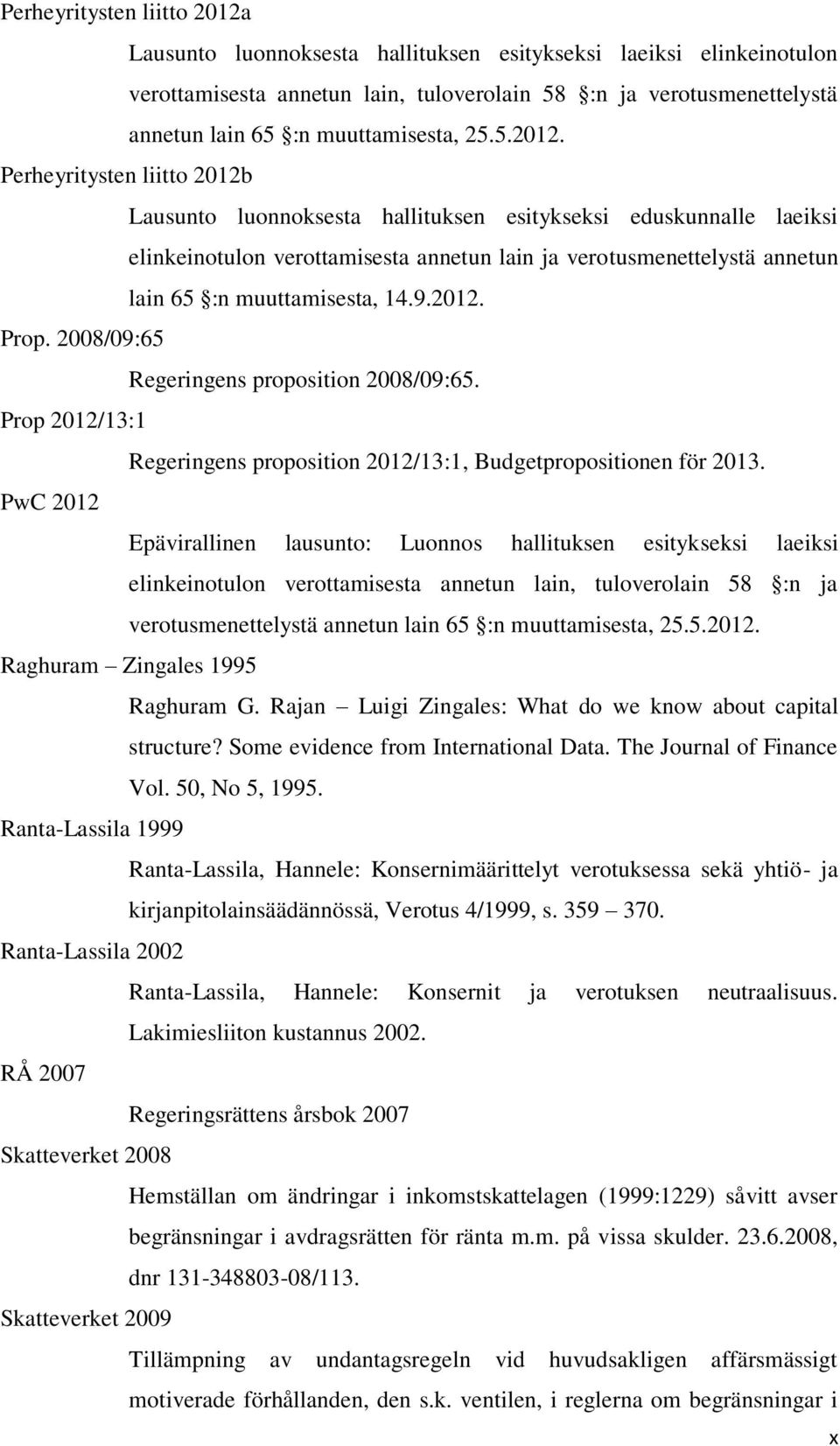 Perheyritysten liitto 2012b Lausunto luonnoksesta hallituksen esitykseksi eduskunnalle laeiksi elinkeinotulon verottamisesta annetun lain ja verotusmenettelystä annetun lain 65 :n muuttamisesta, 14.9.