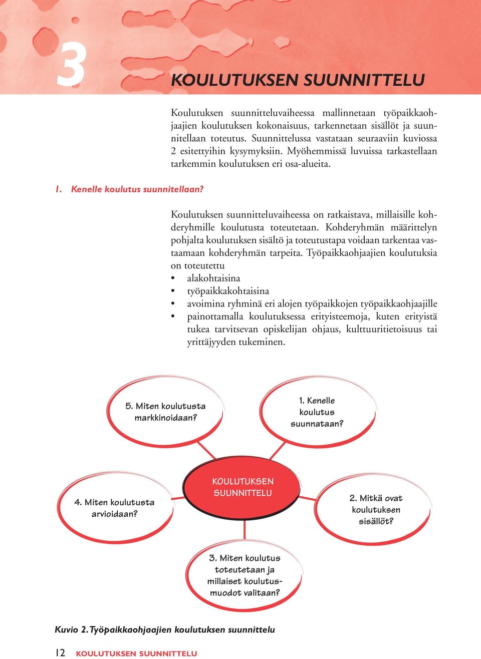 Koulutuksen suunnitteluvaiheessa on ratkaistava, millaisille kohderyhmille koulutusta toteutetaan.