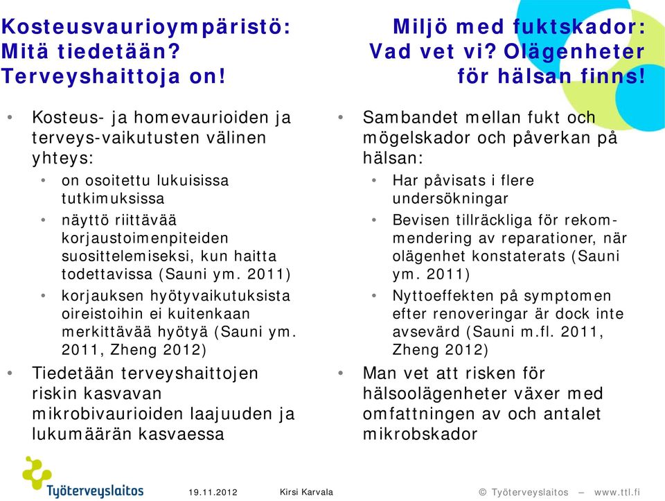 2011) korjauksen hyötyvaikutuksista oireistoihin ei kuitenkaan merkittävää hyötyä (Sauni ym.