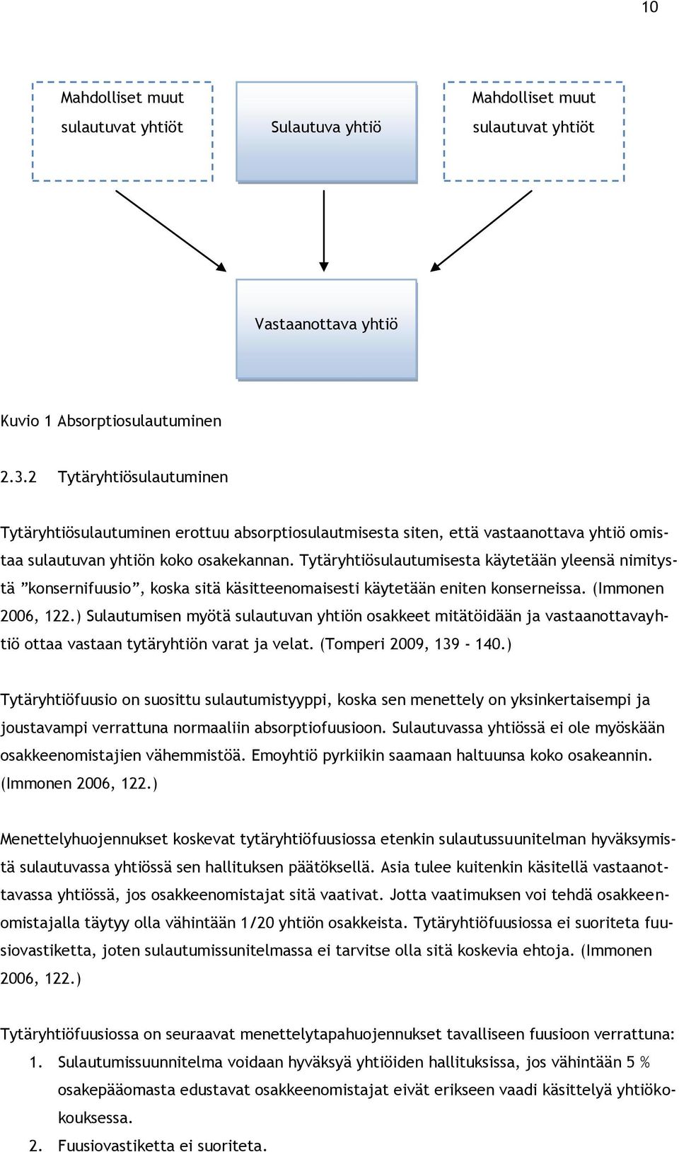 Tytäryhtiösulautumisesta käytetään yleensä nimitystä konsernifuusio, koska sitä käsitteenomaisesti käytetään eniten konserneissa. (Immonen 2006, 122.