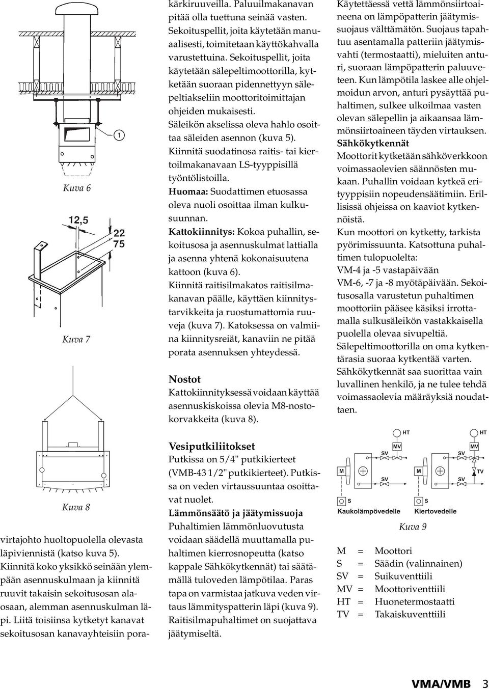 Liitä toisiinsa kytketyt kanavat sekoitusosan kanavayhteisiin porakärkiruuveilla. Paluuilmakanavan pitää olla tuettuna seinää vasten.