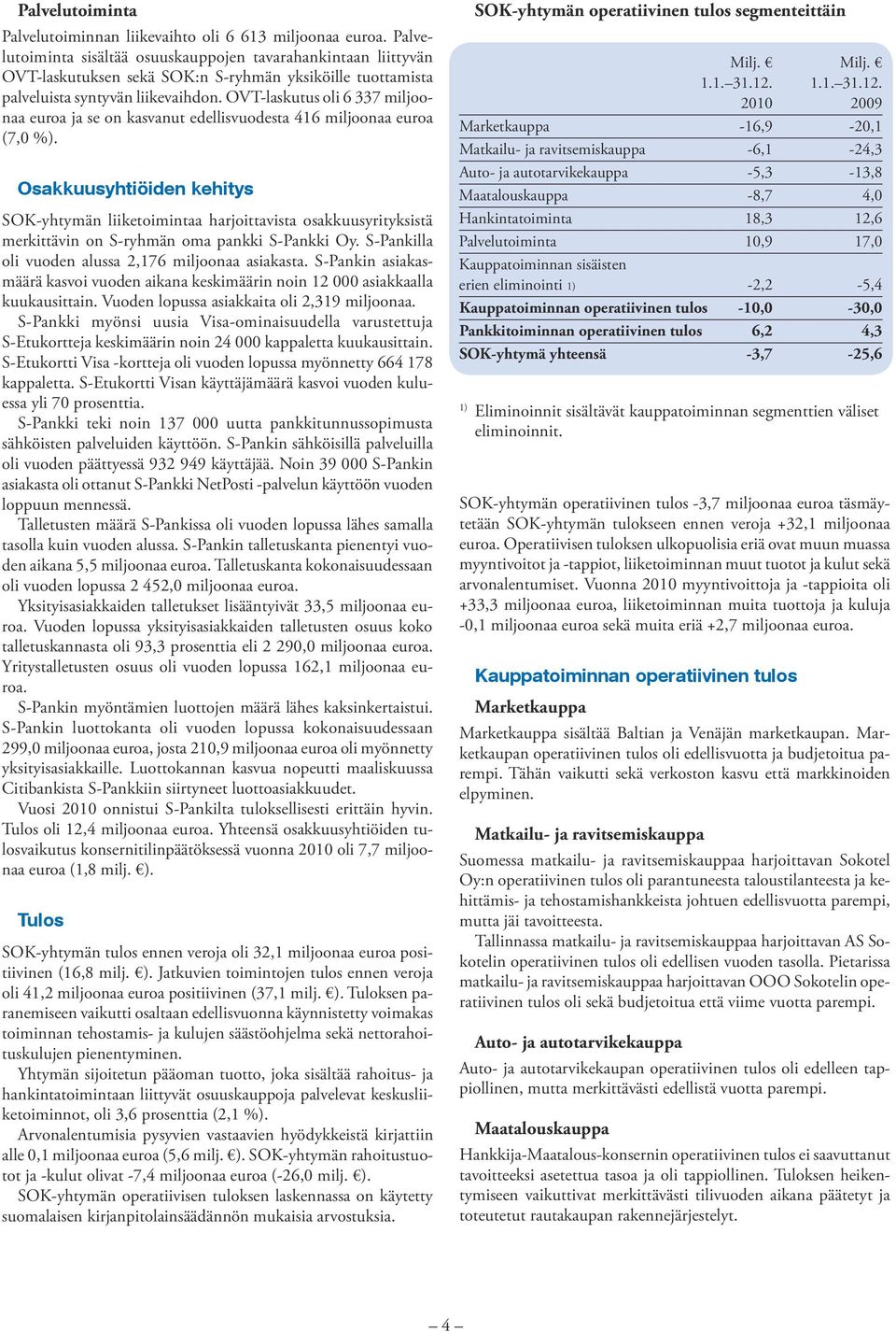 OVT-laskutus oli 6 337 miljoonaa euroa ja se on kasvanut edellisvuodesta 416 miljoonaa euroa (7,0 %).