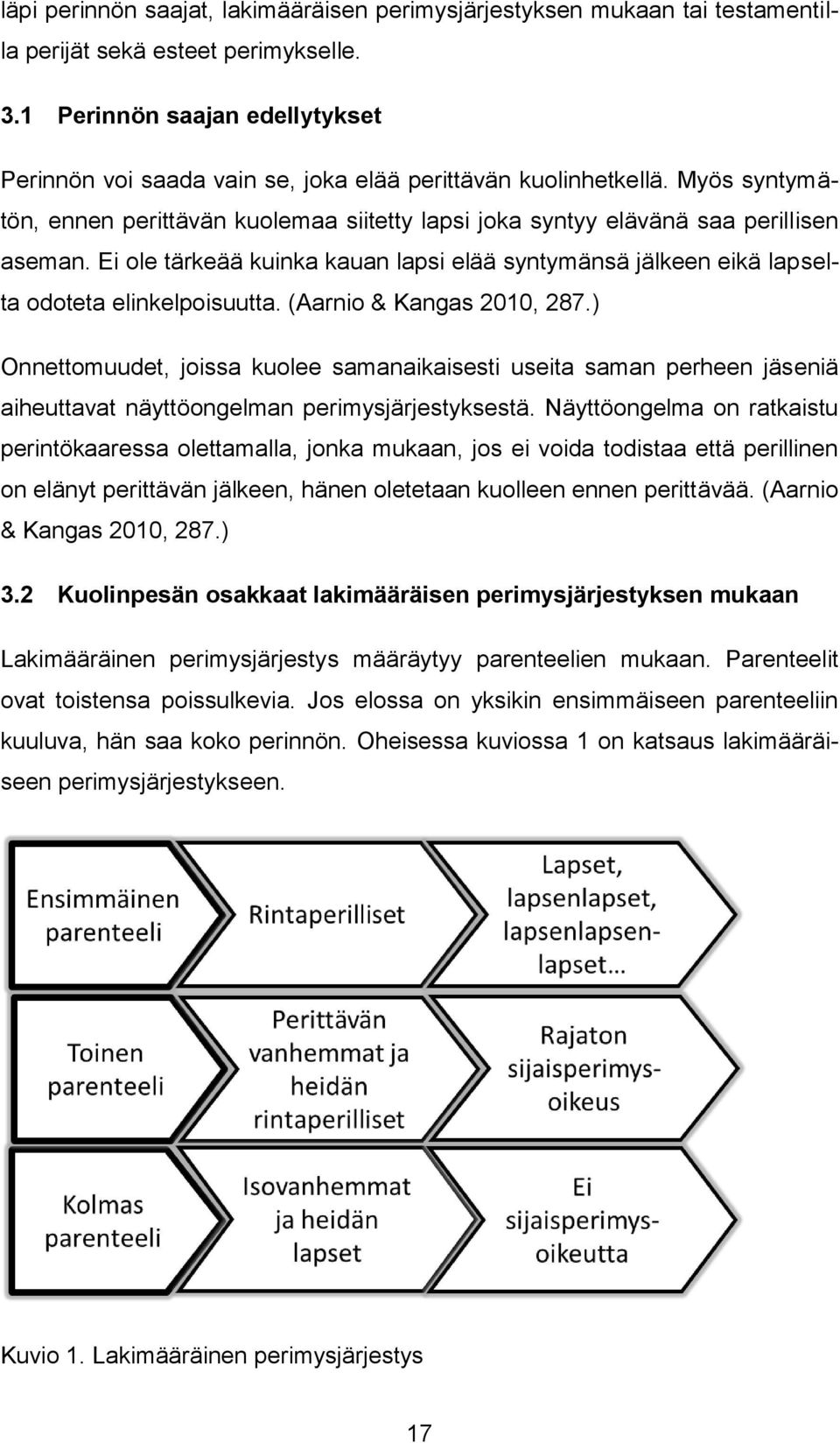 Ei ole tärkeää kuinka kauan lapsi elää syntymänsä jälkeen eikä lapselta odoteta elinkelpoisuutta. (Aarnio & Kangas 2010, 287.