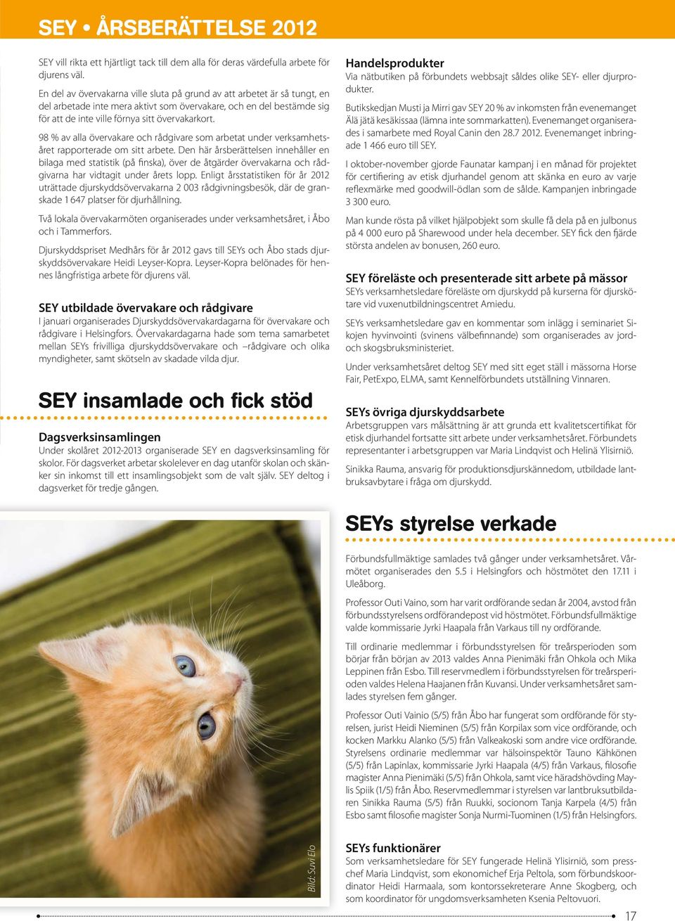 98 % av alla övervakare och rådgivare som arbetat under verksamhetsåret rapporterade om sitt arbete.