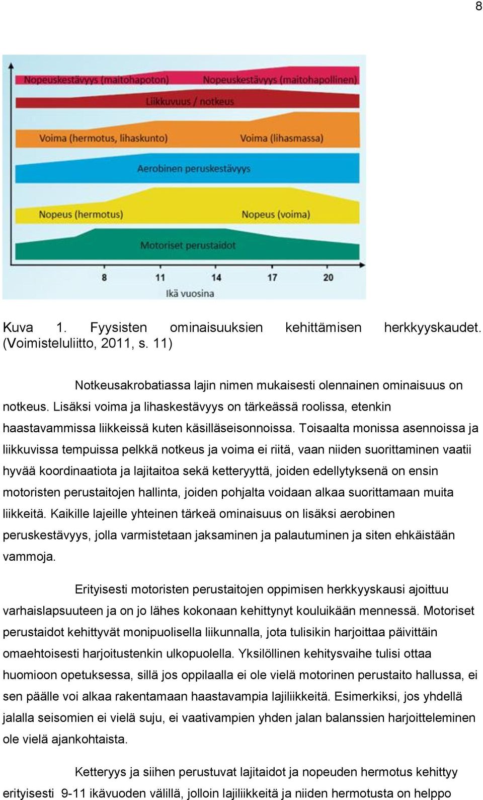 Toisaalta monissa asennoissa ja liikkuvissa tempuissa pelkkä notkeus ja voima ei riitä, vaan niiden suorittaminen vaatii hyvää koordinaatiota ja lajitaitoa sekä ketteryyttä, joiden edellytyksenä on