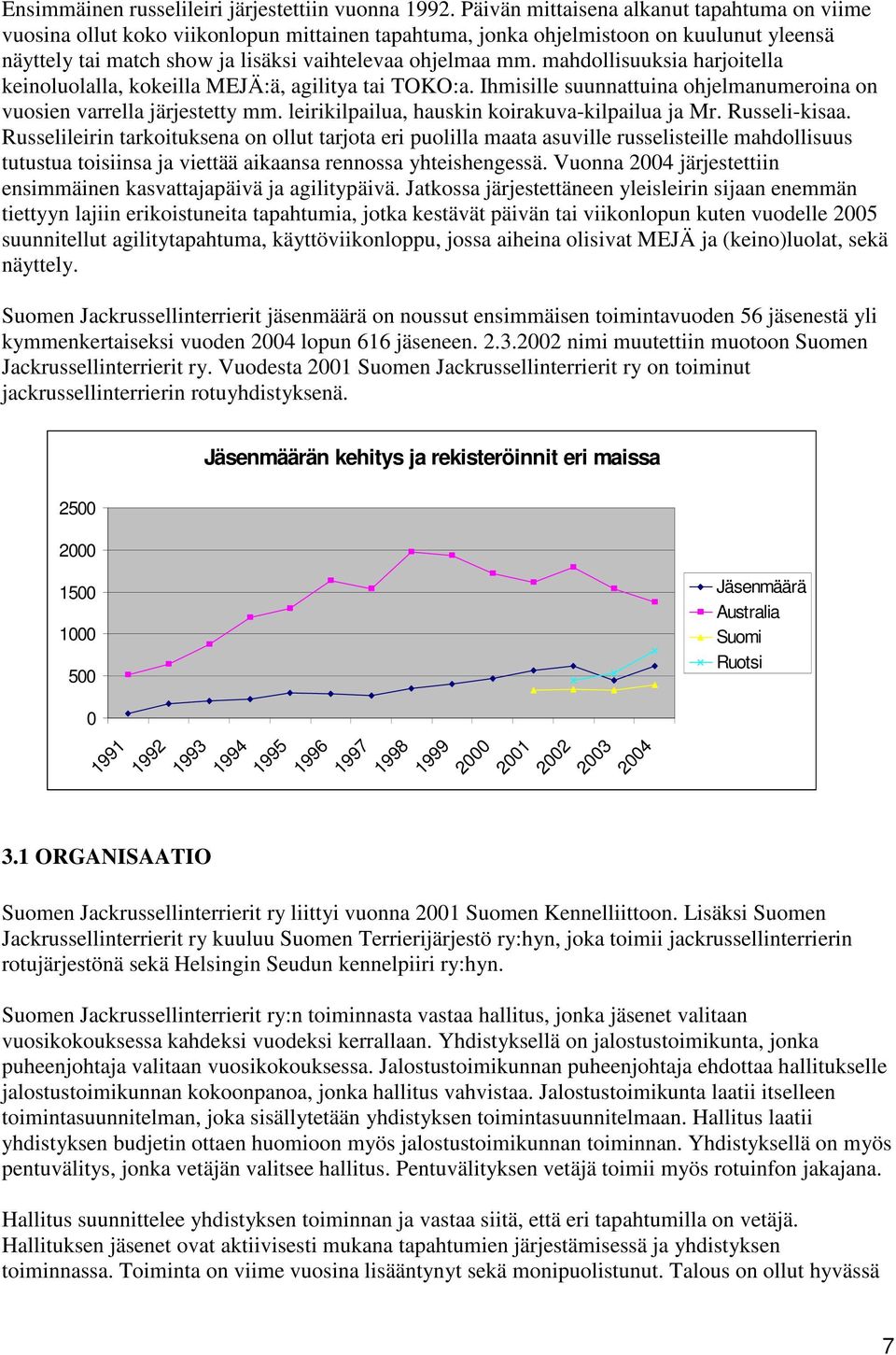 mahdollisuuksia harjoitella keinoluolalla, kokeilla MEJÄ:ä, agilitya tai TOKO:a. Ihmisille suunnattuina ohjelmanumeroina on vuosien varrella järjestetty mm.