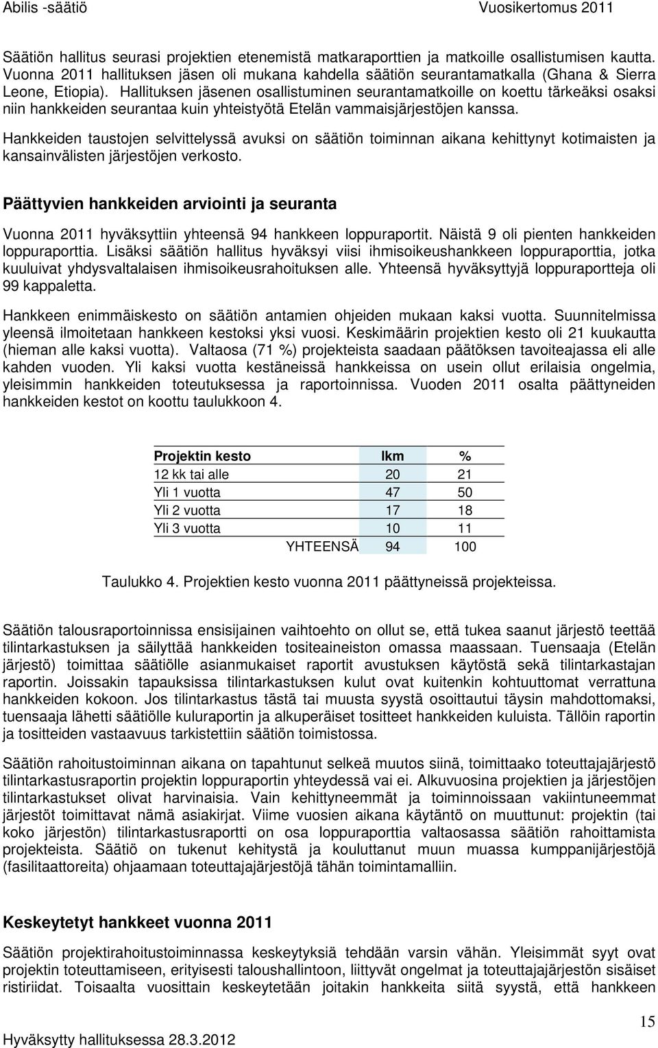 Hallituksen jäsenen osallistuminen seurantamatkoille on koettu tärkeäksi osaksi niin hankkeiden seurantaa kuin yhteistyötä Etelän vammaisjärjestöjen kanssa.