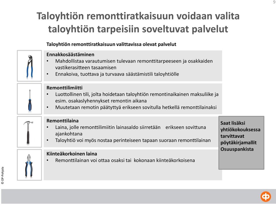 remontinaikainen maksuliike ja esim.