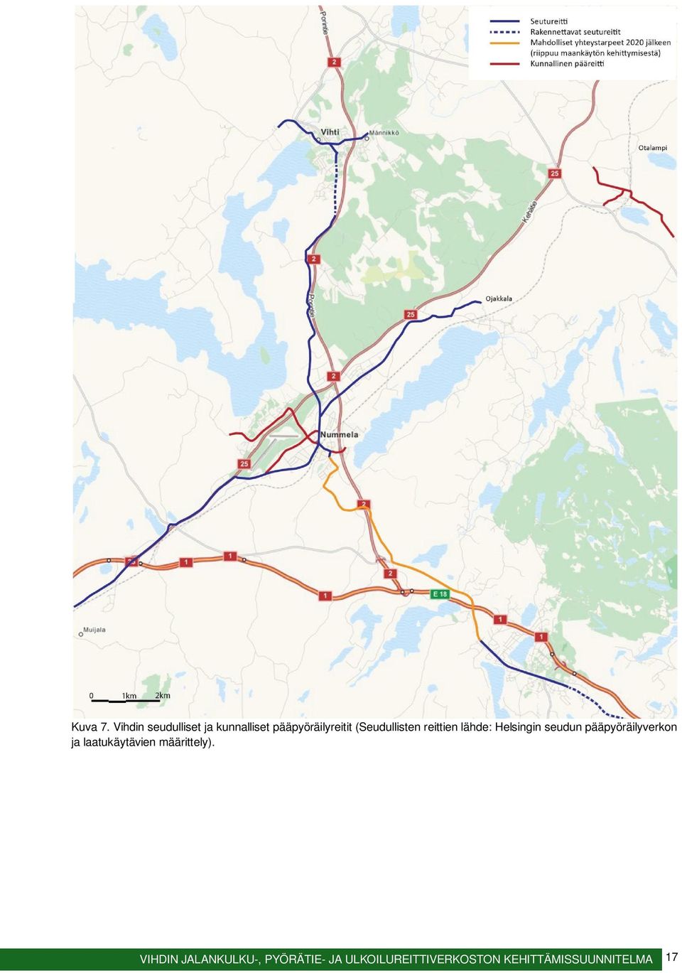 (Seudullisten reittien lähde: Helsingin seudun