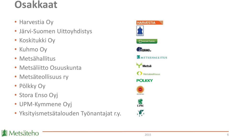 Osuuskunta Metsäteollisuus ry Pölkky Oy Stora Enso
