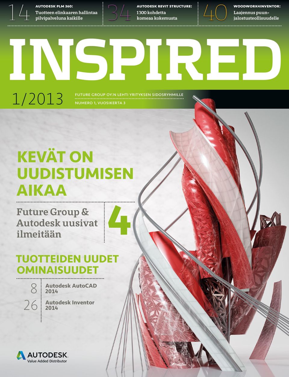 future group oy:n lehti yrityksen sidosryhmille numero 1, vuosikerta 3 Future Group & Autodesk uusivat