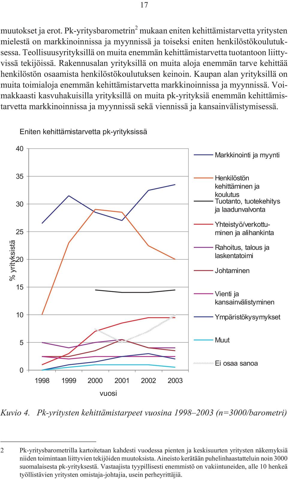 Rakennusalan yrityksillä on muita aloja enemmän tarve kehittää henkilöstön osaamista henkilöstökoulutuksen keinoin.