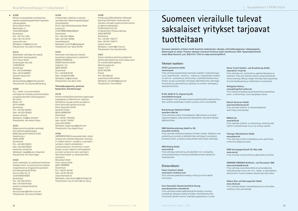 com Yhteyshenkilö: Frau Cathrin Streble 41214 Jäteastioiden valmistaja etsii ostajia/ jäteastioiden tukkukauppiaita. E.K.H. Plauen GmbH Fürstenwalder Allee 292 12589 BERLIN Puh.