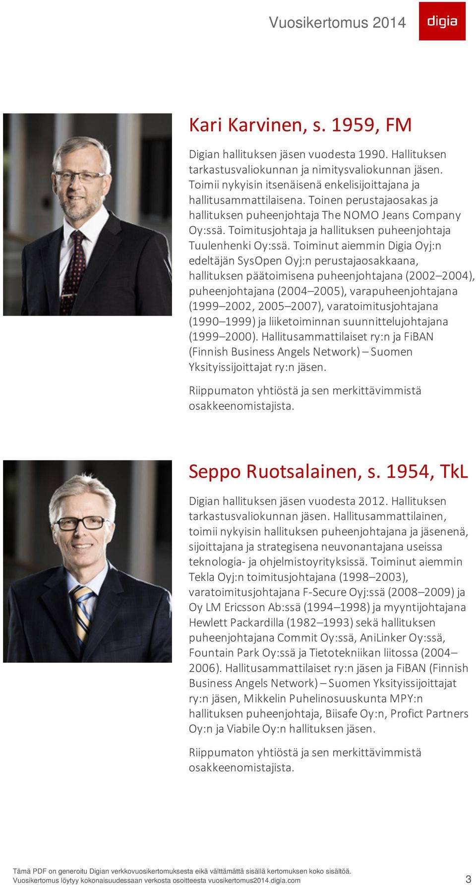 Toimitusjohtaja ja hallituksen puheenjohtaja Tuulenhenki Oy:ssä.