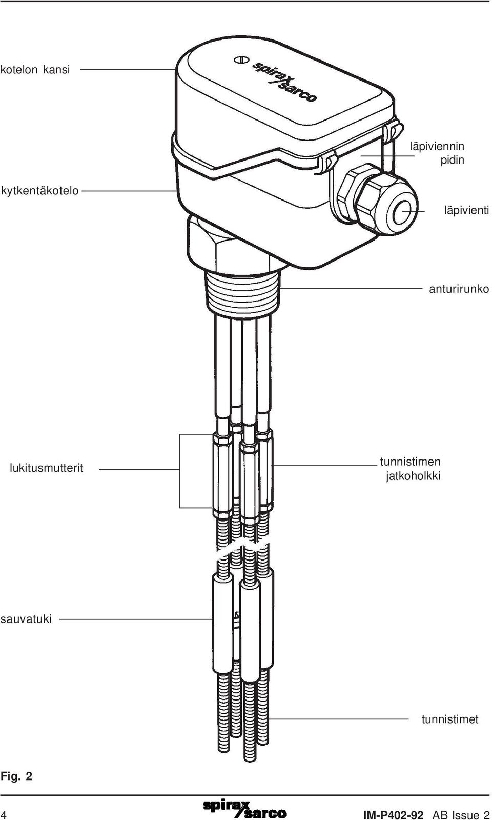 lukitusmutterit tunnistimen jatkoholkki