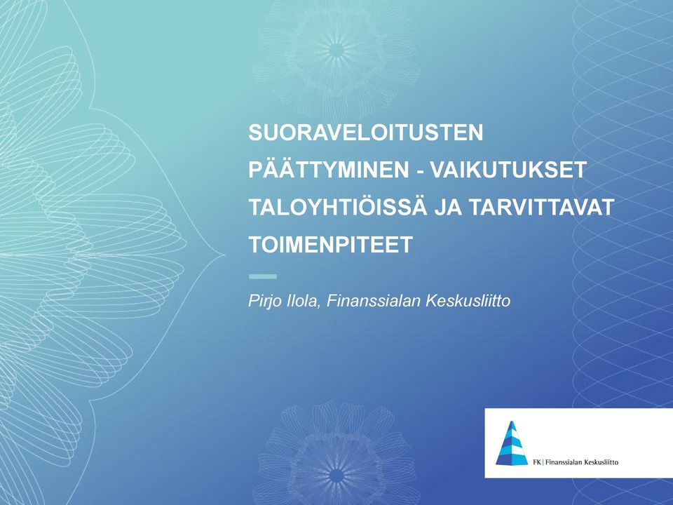 TARVITTAVAT TOIMENPITEET Pirjo