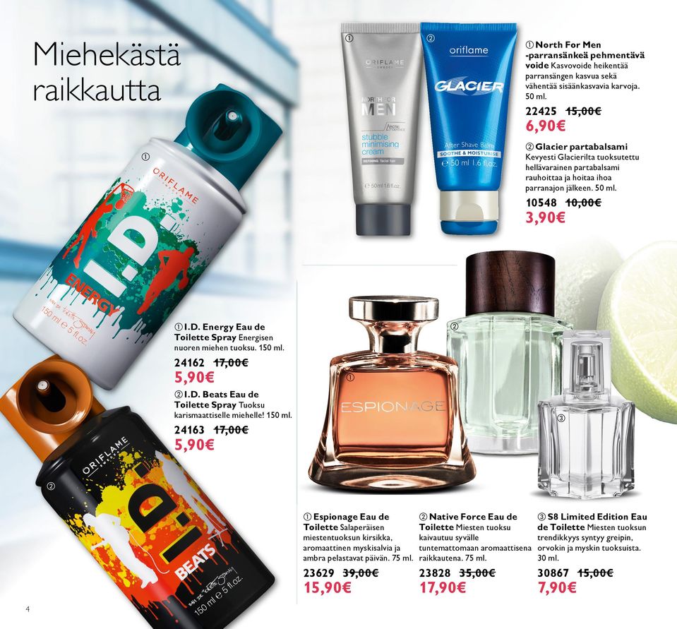 Energy Eau de Toilette Spray Energisen nuoren miehen tuoksu. 150 ml.