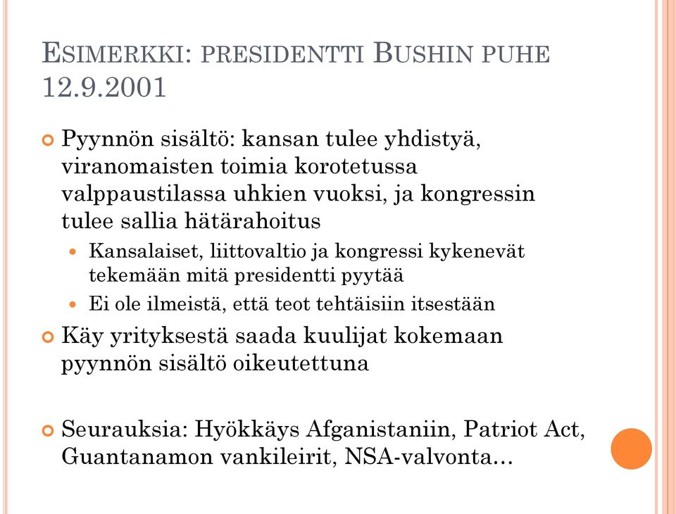 kongressin tulee sallia hätärahoitus Kansalaiset, liittovaltio ja kongressi kykenevät tekemään mitä presidentti pyytää