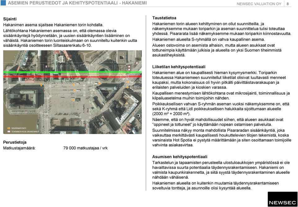 Hakaniemen torin luonteiskulmaan on suunniteltu kuitenkin uutta sisäänkäyntiä osoitteeseen Siltasaarenkatu 6-10.