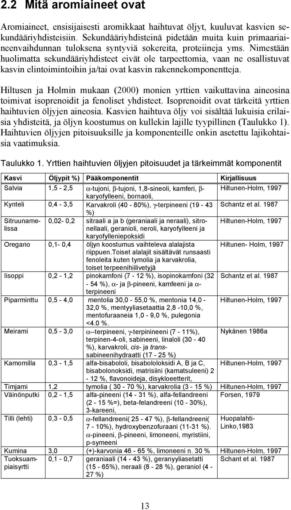 Nimestään huolimatta sekundääriyhdisteet eivät ole tarpeettomia, vaan ne osallistuvat kasvin elintoimintoihin ja/tai ovat kasvin rakennekomponentteja.