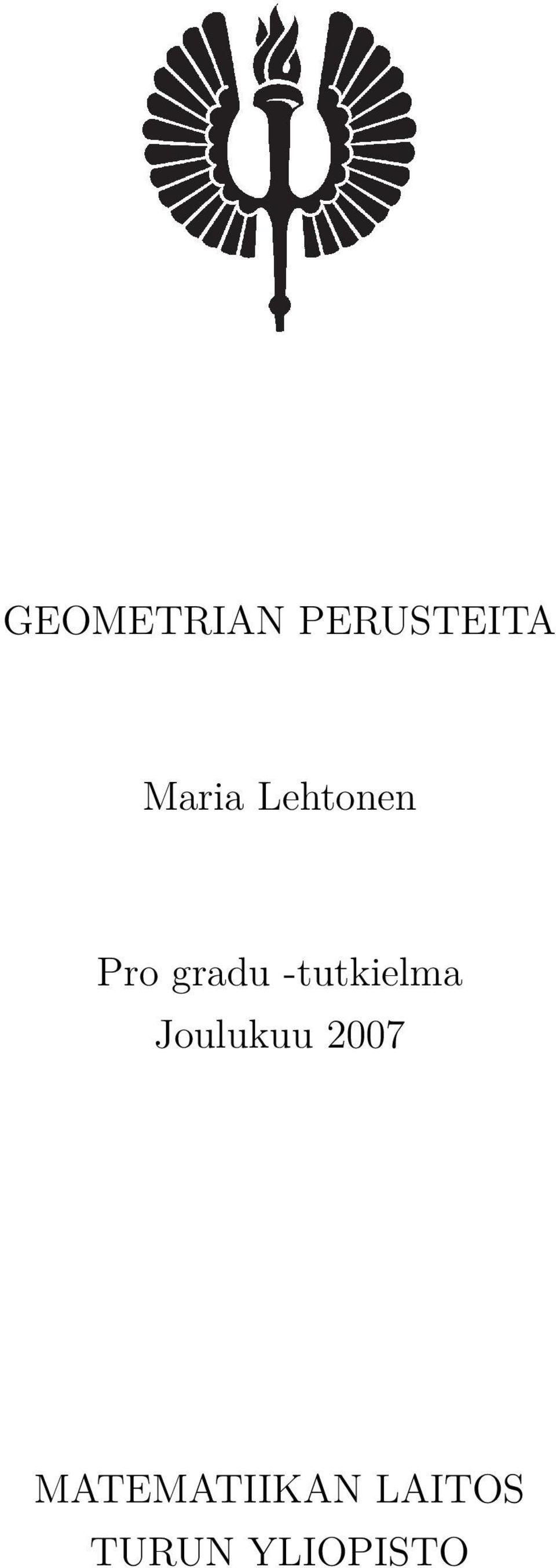 -tutkielma Joulukuu 2007