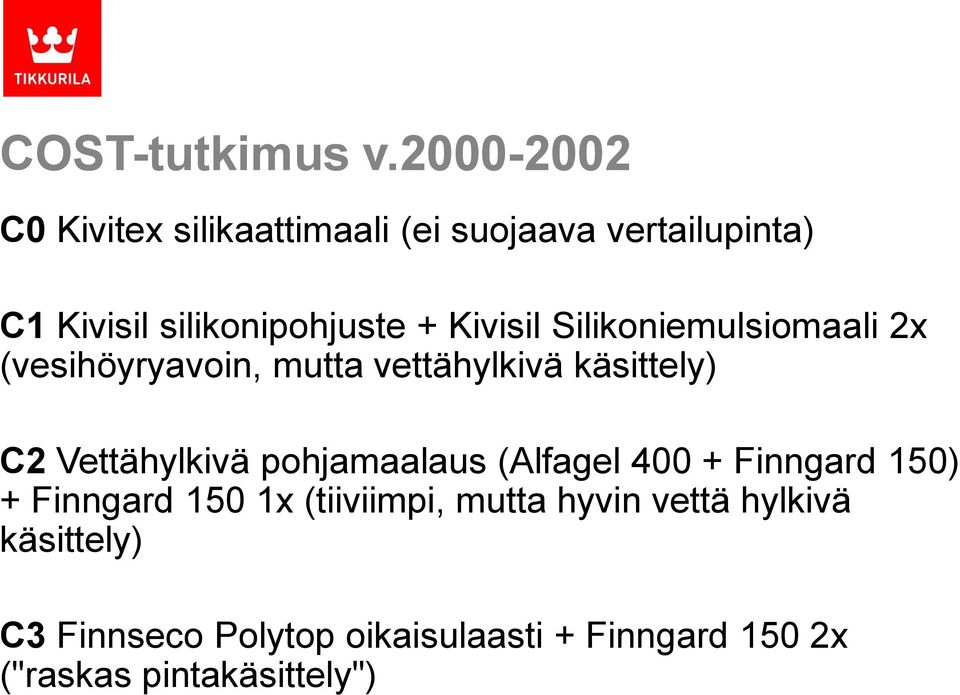 Kivisil Silikoniemulsiomaali 2x (vesihöyryavoin, mutta vettähylkivä käsittely) C2 Vettähylkivä