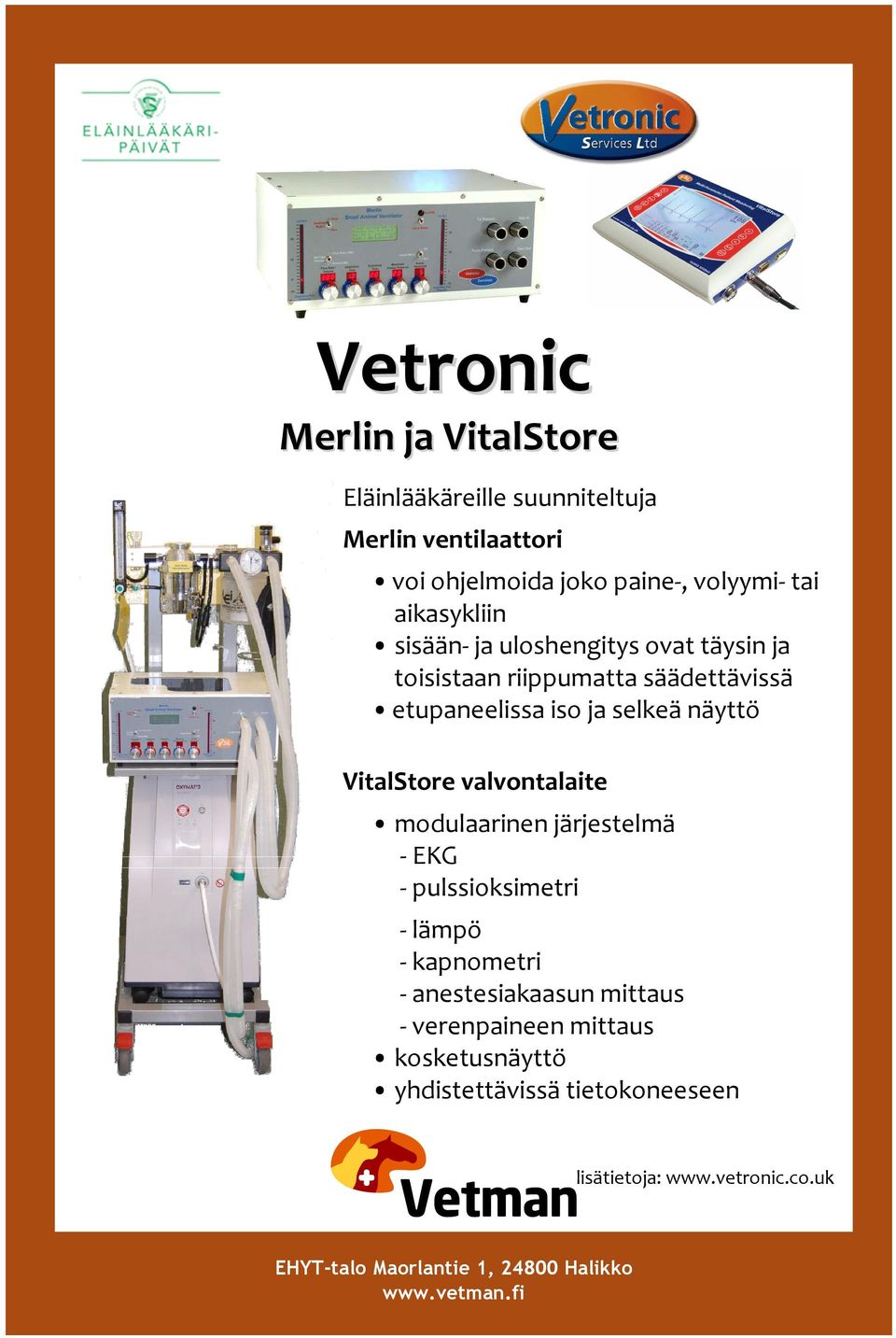 iso ja selkeä näyttö VitalStore valvontalaite modulaarinen järjestelmä EKG pulssioksimetri lämpö kapnometri