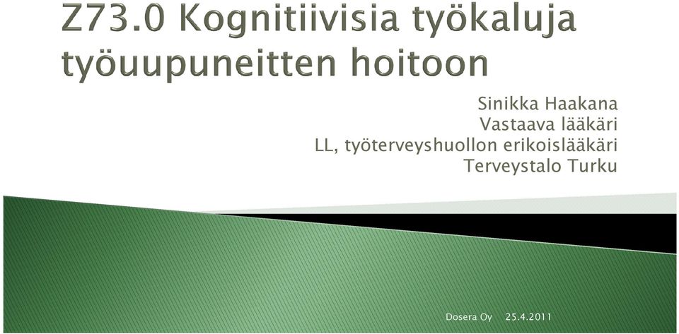 työterveyshuollon