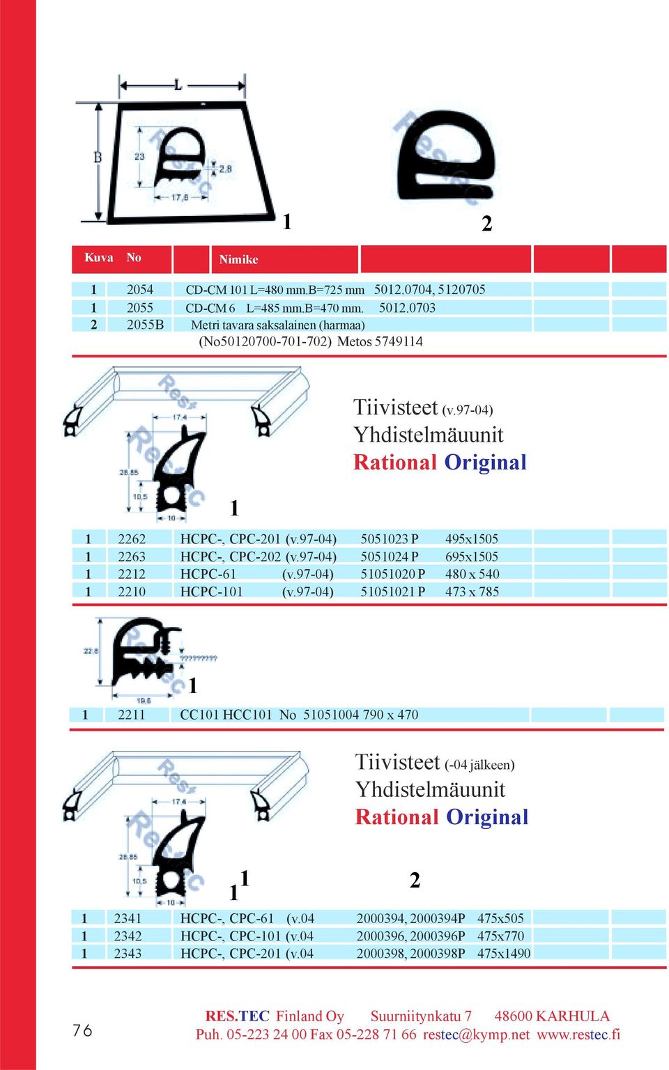 97-04) 50500 P 480 x 540 0 HCPC-0 (v.