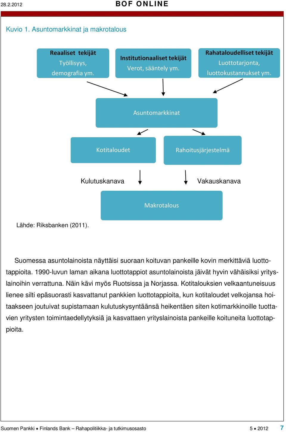 Suomessa asuntolainoista näyttäisi suoraan koituvan pankeille kovin merkittäviä luottotappioita.